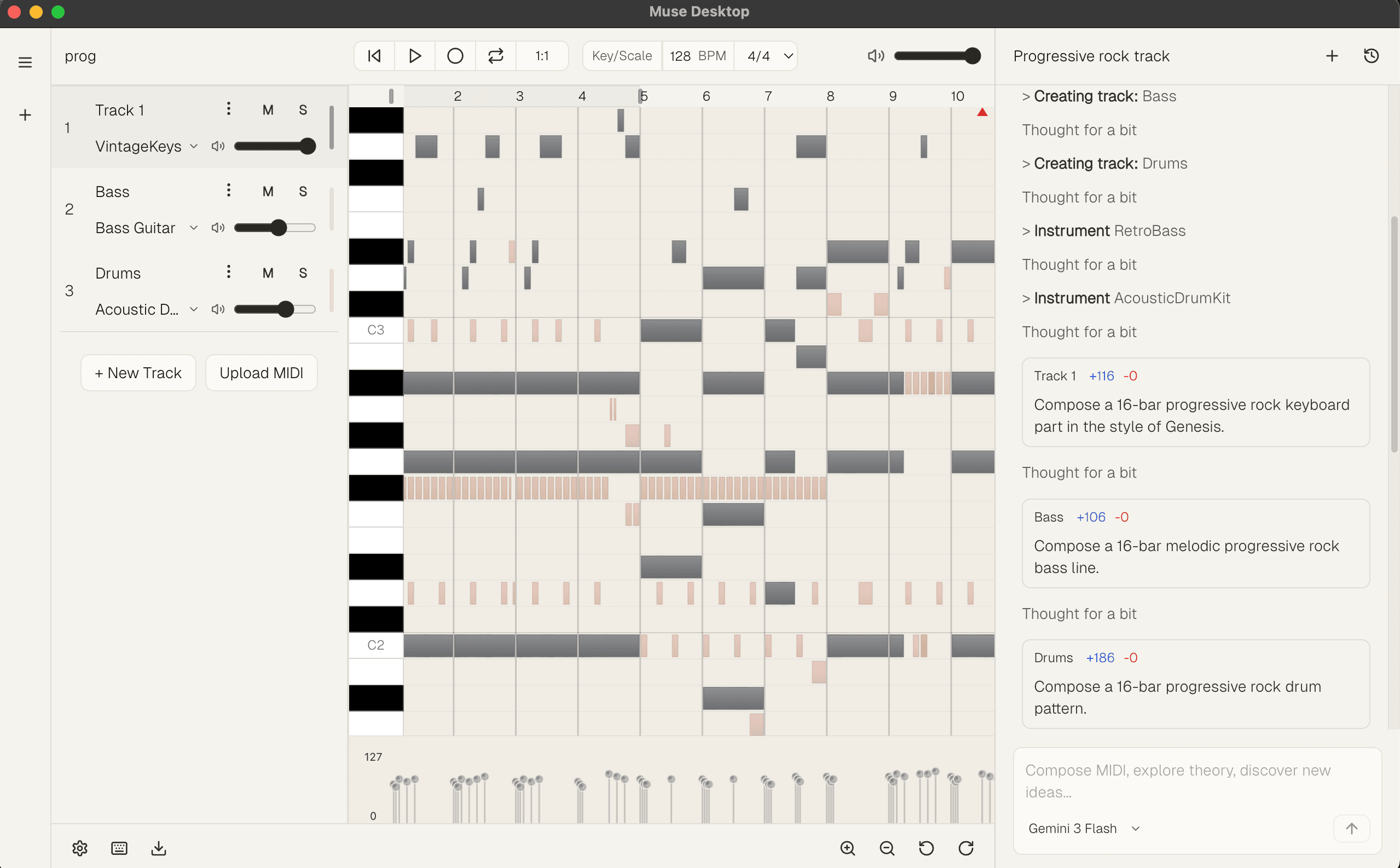Muse Agent interface