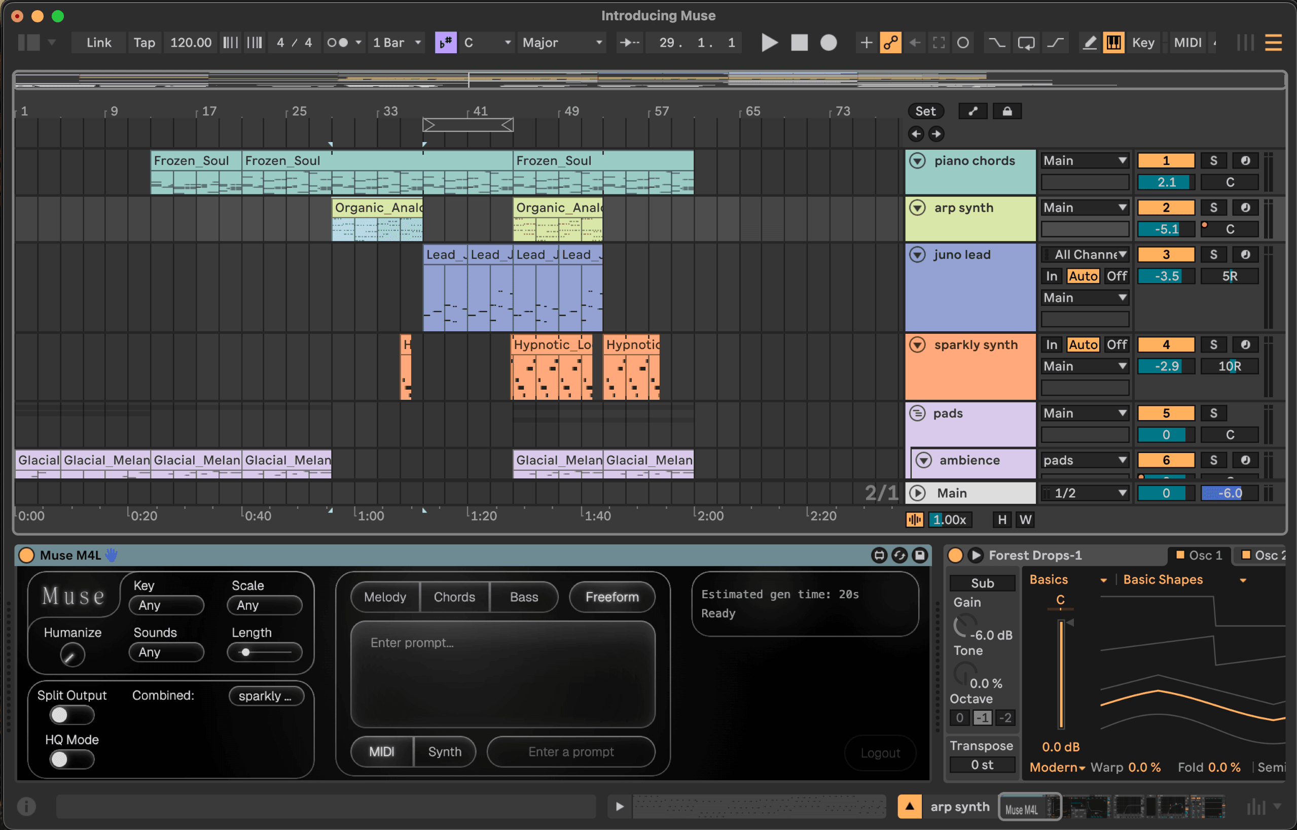 Muse for Live device